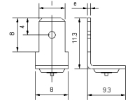 CD Capacitors Discharge welding earth tag for ground connection