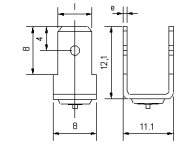CD Capacitors Discharge welding earth tag for ground connection dubble
