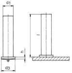CD Capacitors Discharge welding studs with no thread